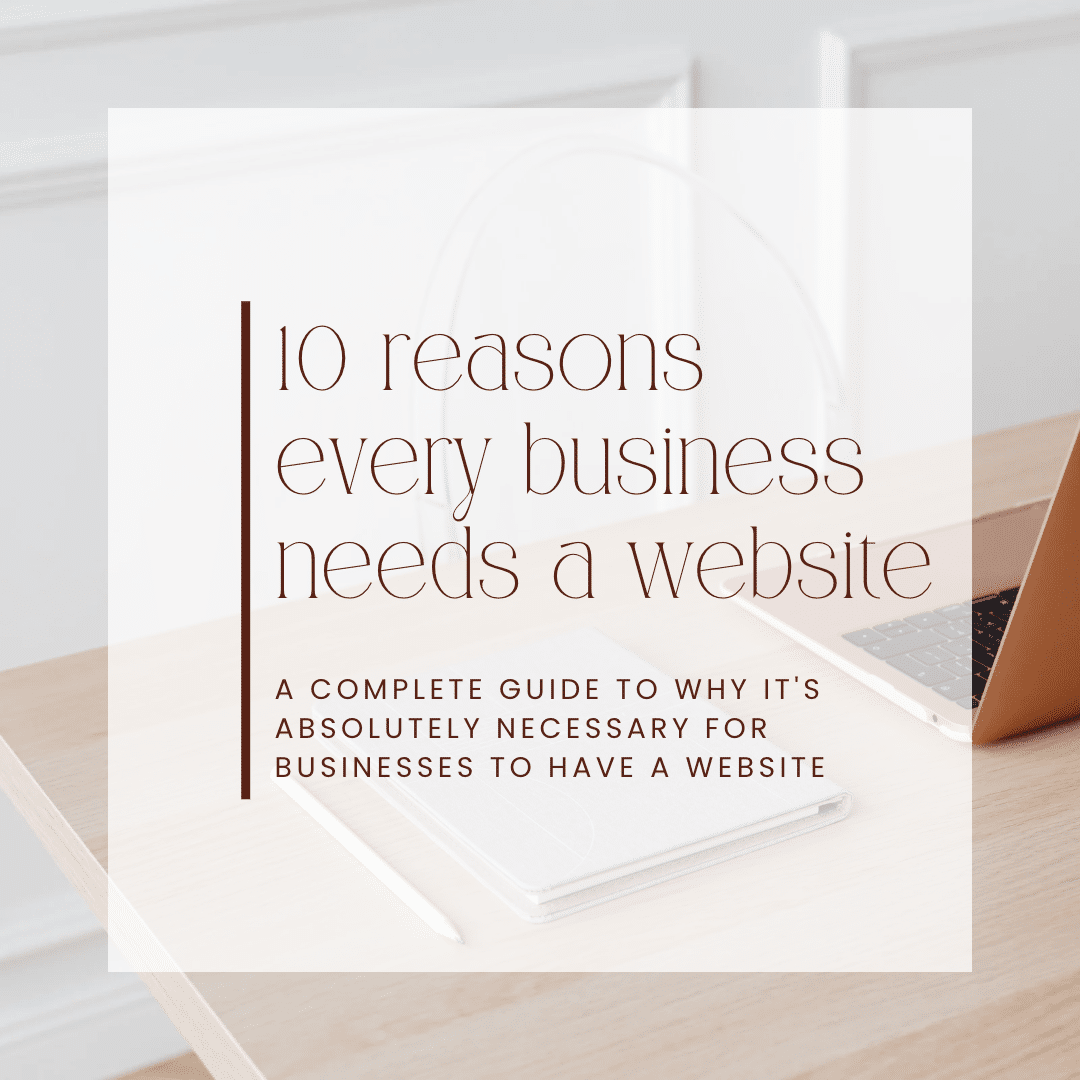 blog graphic for top 10 reasons why every business needs a website